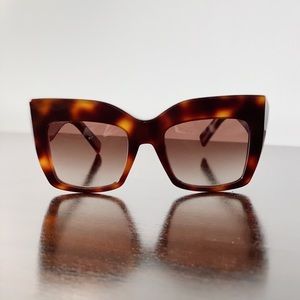 Bold Tortoise MaxMara Gem Sunglasses Oversized